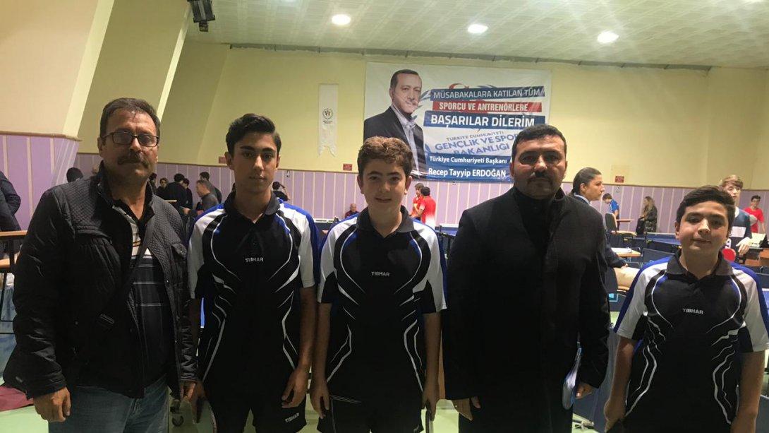 Necat Hepkon Anadolu Lisesi Masa Tenisi Takımının Başarısı