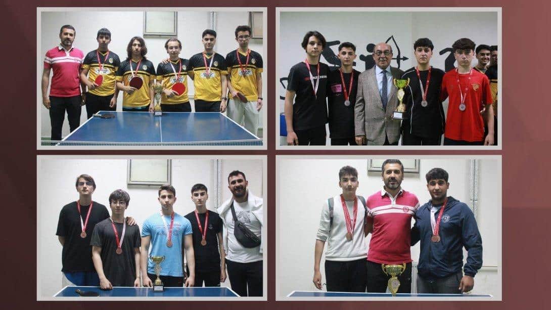 İlçemiz Liseler Arası Genç Erkekler Masa Tenisi Turnuvası Sonuçlandı