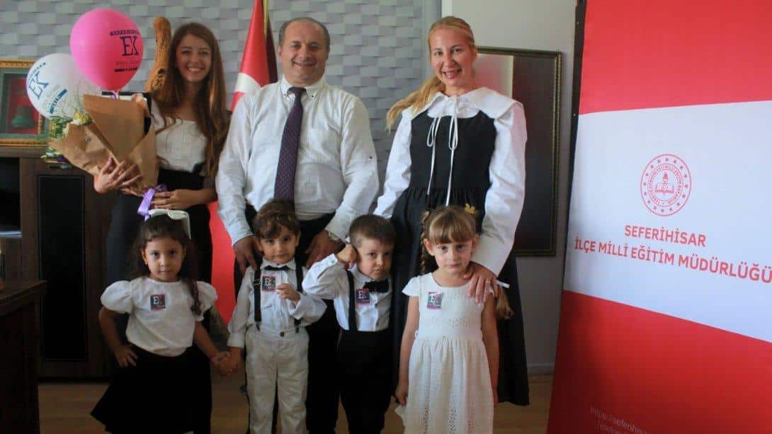 Özel Seferihisar Ebru Kırant Anaokulundan, Müdürümüz Sn. Ali Musa BİNA'ya Hayır Olsun Ziyareti.