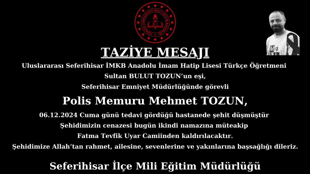 TAZİYE MESAJI